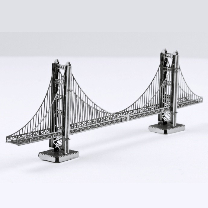Висячий металлокаркас моста